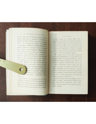 LA VIE SENTIMENTALE DE RACHEL D’APRÈS DES LETTRES INÉDITES