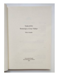 TARANTO: HOMENAJE A CÉSAR VALLEJO 2
