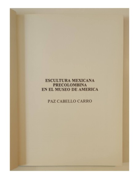 ESCULTURA MEXICANA PRECOLOMBINA EN EL MUSEO DE ÁMERICA