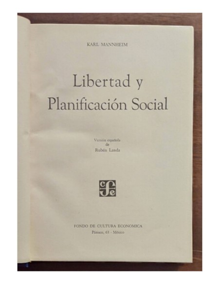 LIBERTAD Y PLANIFICACIÓN SOCIAL