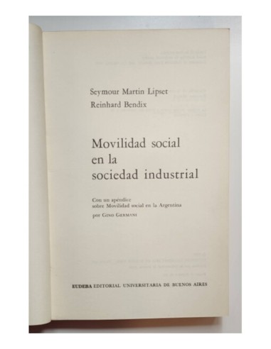 MOVILIDAD SOCIAL EN LA SOCIEDAD INDUSTRIAL