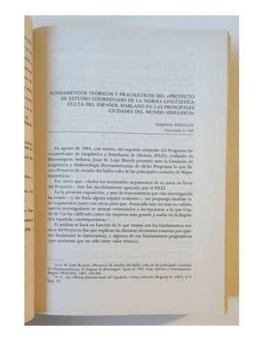 ACTAS DEL I CONGRESO INTERNACIONAL SOBRE EL ESPAÑOL DE AMÉRICA