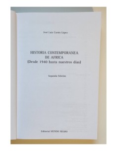HISTORIA CONTEMPORÁNEA DE ÁFRICA (DESDE 1940 HASTA NUESTROS DÍAS) 2