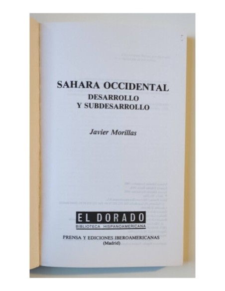 SAHARA OCCIDENTAL: DESARROLLO Y SUBDESARROLLO