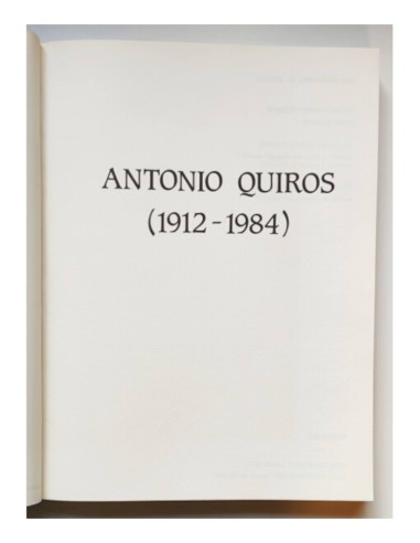 ANTONIO QUIRÓS (1912-1984)