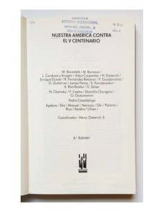 NUESTRA AMÉRICA CONTRA EL V CENTENARIO: EMANCIPACIÓN E IDENTIDAD DE AMÉRICA LATINA 2