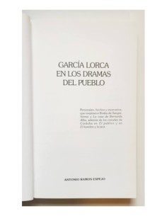 GARCÍA LORCA EN LOS DRAMAS DEL PUEBLO 2