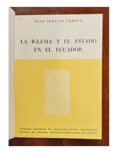 LA IGLESIA Y EL ESTADO EN EL ECUADOR