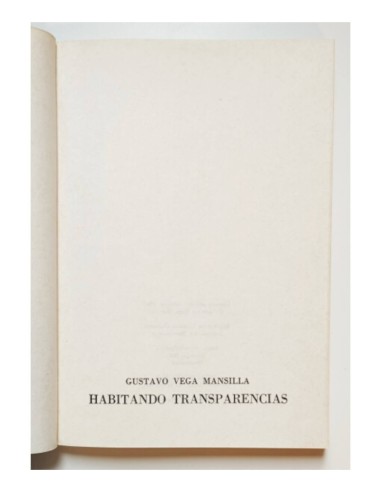 HABITANDO TRANSPARENCIAS