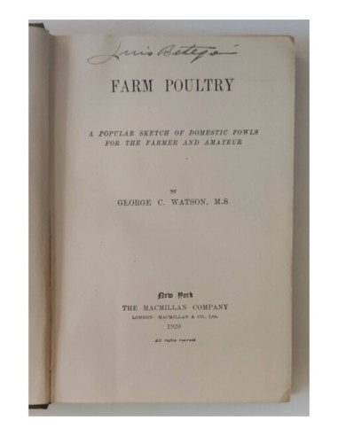 FARM POULTRY: A POPULAR SKETCH OF DOMESTIC FOWLS FOR THE FARMER AND AMATEUR