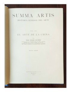 EL ARTE DE LA CHINA. SUMMA ARTIS VOL. XX 2