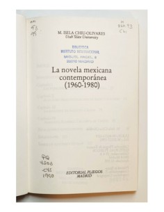 LA NOVELA MEXICANA CONTEMPORÁNEA (1960-1980) 2