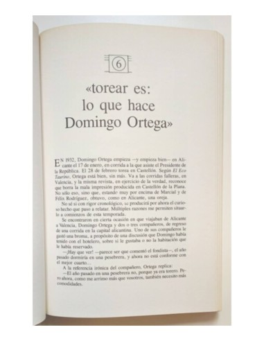 DOMINGO ORTEGA. 80 AÑOS DE VIDA Y TOROS