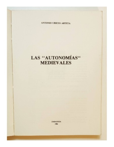 LAS AUTONOMÍAS MEDIEVALES