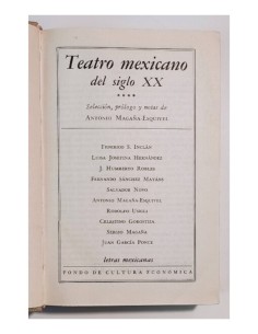 TEATRO MEXICANO DEL SIGLO XX (1957-1964) 2