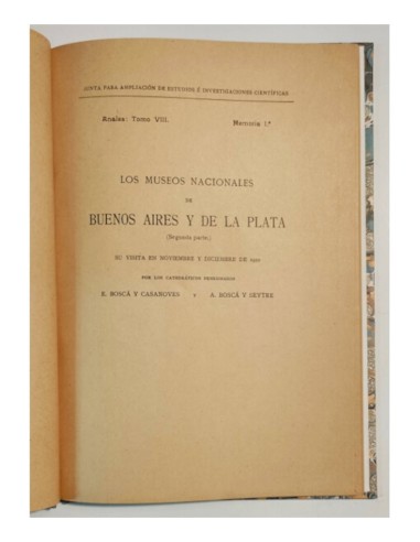 LOS MUSEOS NACIONALES DE BUENOS AIRES Y DE LA PLATA