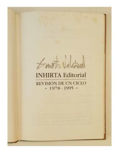 ERNESTO VALCÁRCEL. REVISIÓN DE UN CICLO 1978-1995