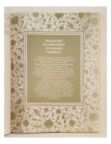 MINIATURES ILLUMINATIONS OF NISAMI’S HAMSAH