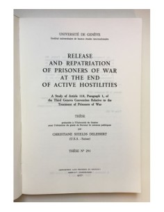 RELEASE AND REPATRIATION OF PRISONER OF WAR AT THE END OF ACTIVE HOSTILITIES  2