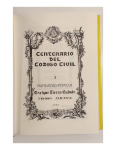 CENTENARIO DEL CÓDIGO CIVIL. 6 TOMOS 2