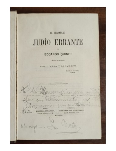 EL VERDADERO JUDÍO ERRANTE