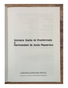 SEMANA SANTA DE PONFERRADA Y HERMANDAD DE JESÚS NAZARENO 2