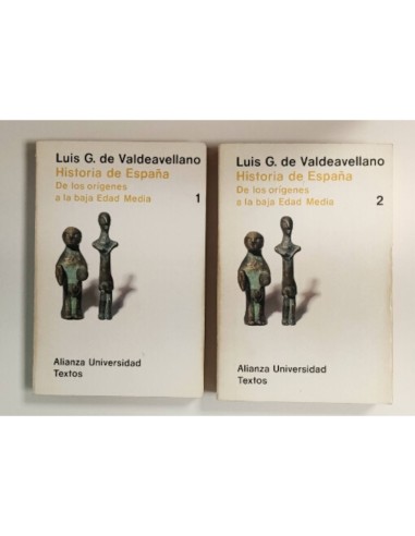 HISTORIA DE ESPAÑA DE LOS ORÍGENES A LA BAJA EDAD MEDIA. 2 TOMOS