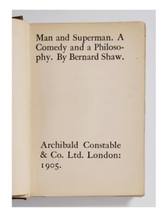 MAN AND SUPERMAN. A COMEDY AND PHILOSOPHY 2