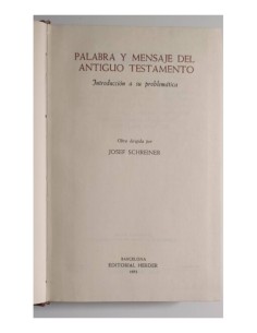 PALABRA Y MENSAJE DEL ANTIGUO TESTAMENTO 2