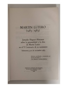 MARTIN LUTERO (1483 - 1983) 2