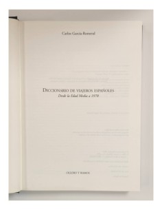 DICCIONARIO DE VIAJEROS ESPAÑOLES DESDE LA EDAD MEDIA A 1970 2