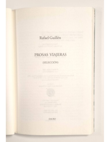 PROSAS VIAJERAS (SELECCIÓN)