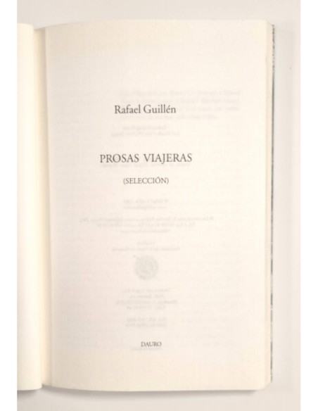 PROSAS VIAJERAS (SELECCIÓN)