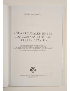 AGUAS FEUDALES: ENTRE CONCORDIAS, LITIGIOS, TELARES Y PASTOS. 2