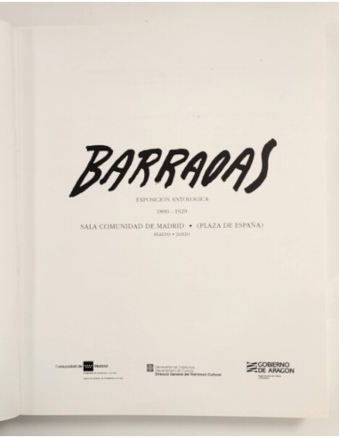 BARRADAS: EXPOSICIÓN ANTOLÓGICA (1890-1929)
