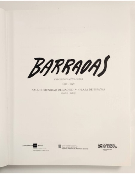 BARRADAS: EXPOSICIÓN ANTOLÓGICA (1890-1929)