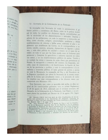 DOS ESTUDIOS SOBRE HISTORIA DE LA ADMINISTRACIÓN: LAS SECRETARÍAS DEL DESPACHO