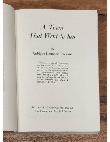 A TOWN THAT WENT TO SEA