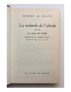 LA RECHERCHE DE L’ABSOLU SUIVI DE LA MESSE DE L’ATHÉE 2