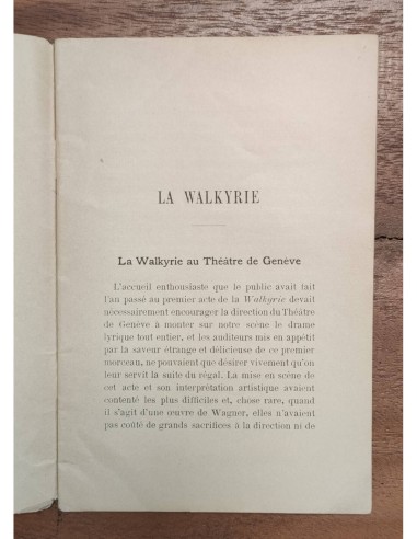LA WALKYRIE ET L’ANNEAU DE NIBELUNG