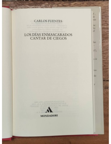 LOS DÍAS ENMASCARADOS. CANTAR DE CIEGOS