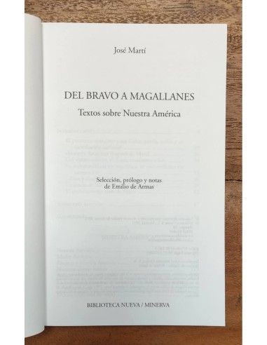 DEL BRAVO A MAGALLANES: TEXTOS SOBRE NUESTRA AMÉRICA