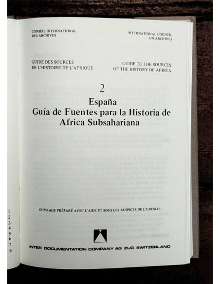 2 ESPAÑA. GUÍA DE FUENTES PARA LA HISTORIA DE ÁFRICA SUBSAHARIANA