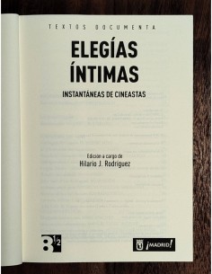 ELEGÍAS ÍNTIMAS: INSTANTÁNEAS DE CINEASTAS 2