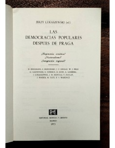LAS DEMOCRACIAS POPULARES DESPUÉS DE PRAGA 2
