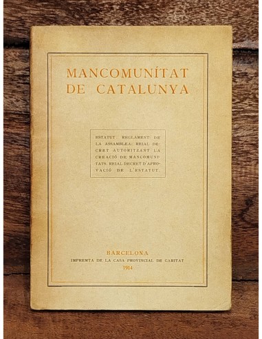 MANCOMUNITAT DE CATALUNYA. ESTATUT