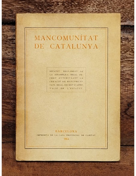 MANCOMUNITAT DE CATALUNYA. ESTATUT