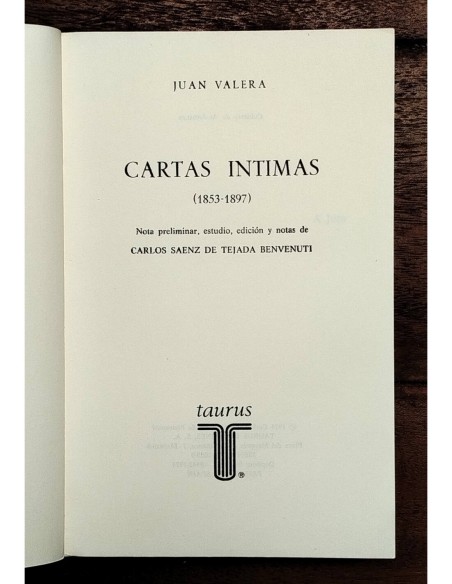 CARTAS ÍNTIMAS 1853-1897