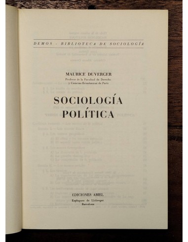 SOCIOLOGÍA POLÍTICA