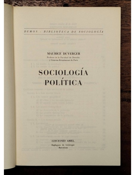 SOCIOLOGÍA POLÍTICA